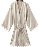 Lace Satin Robes