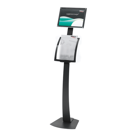 Contemporary Sign Holder With Brochure Pocket