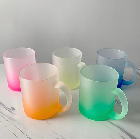 Sublimation Colored Glass Mugs